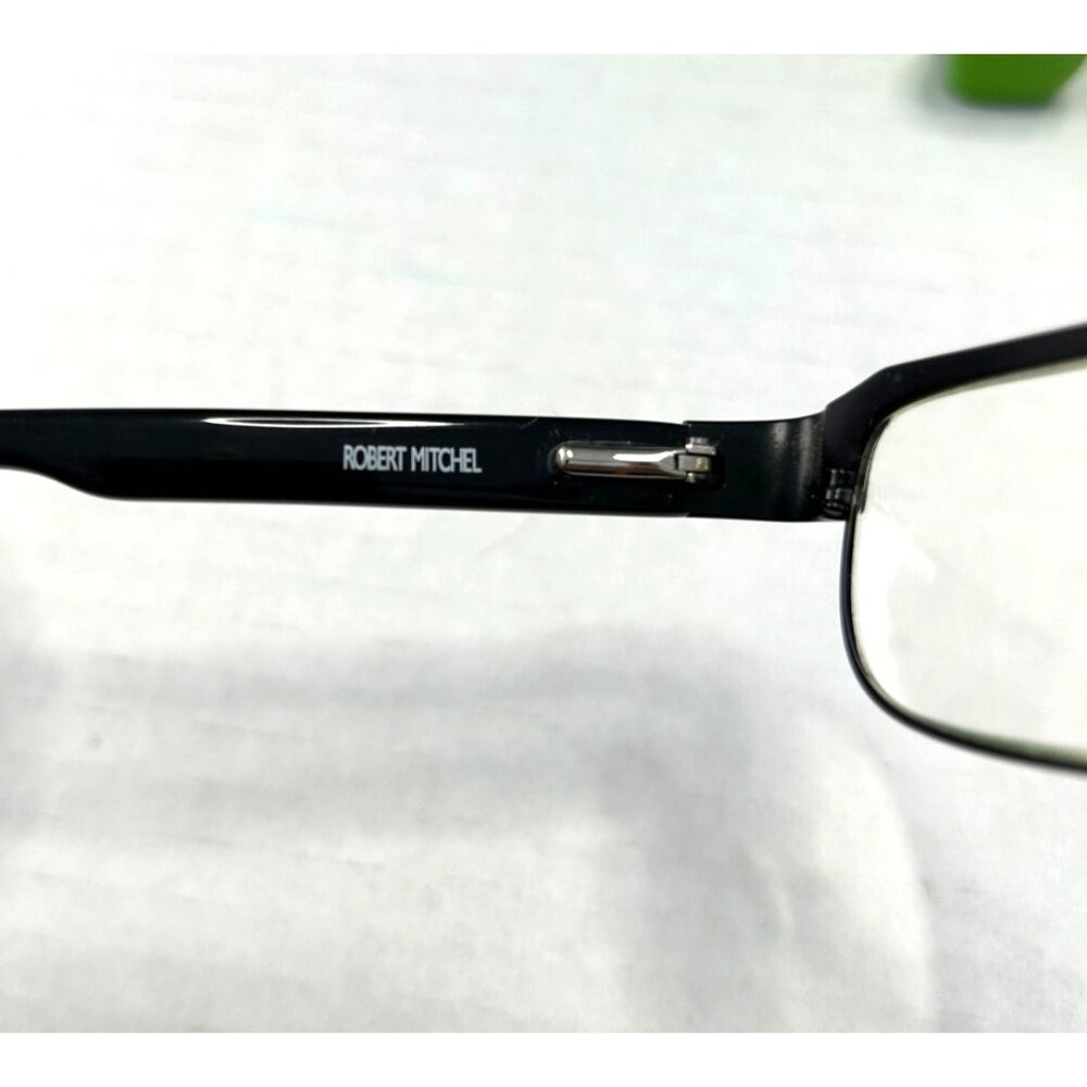 Robert Mitchel Rm712 Black Rectangular Eyeglasses… - image 5